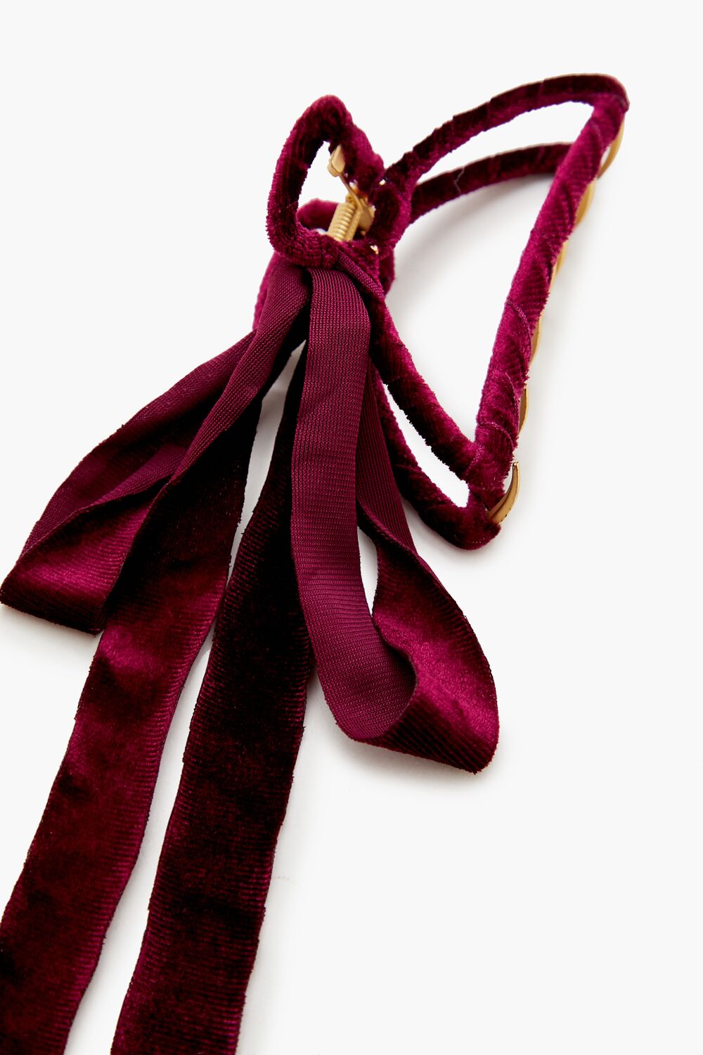 Velvet Bow Claw Hair Clip | Forever 21 Womens