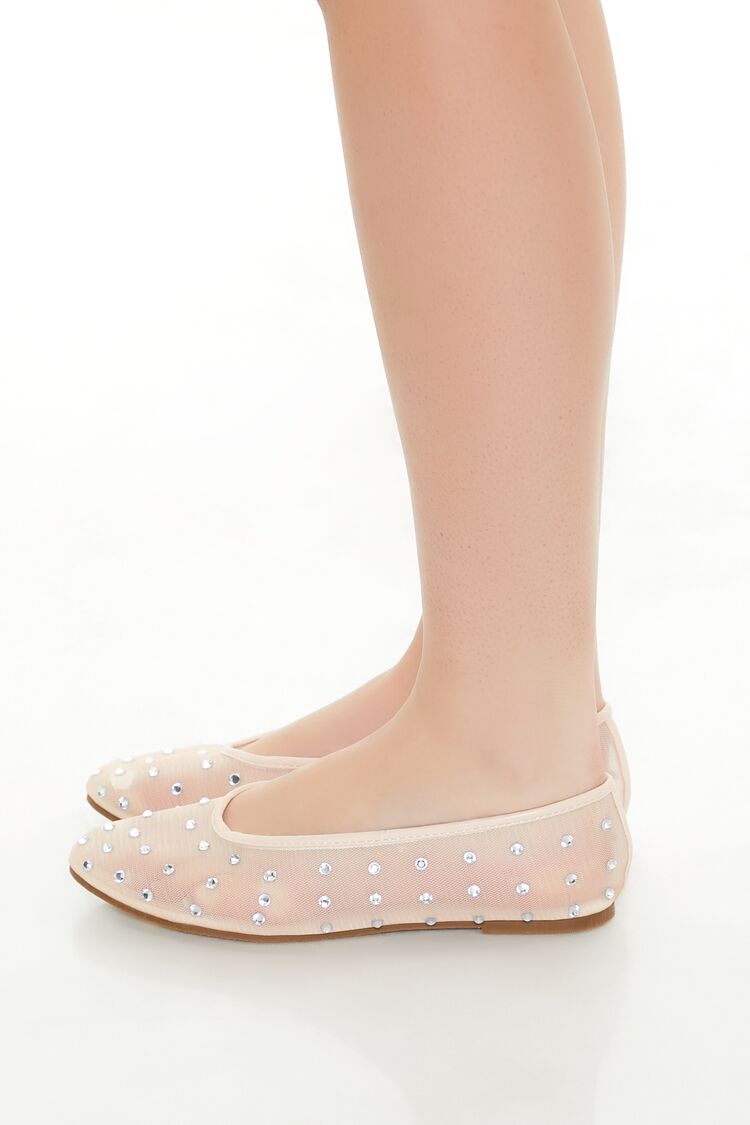 Sheer Rhinestone Ballet Flats | Forever 21 Womens