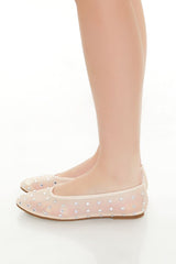Sheer Rhinestone Ballet Flats | Forever 21 Womens