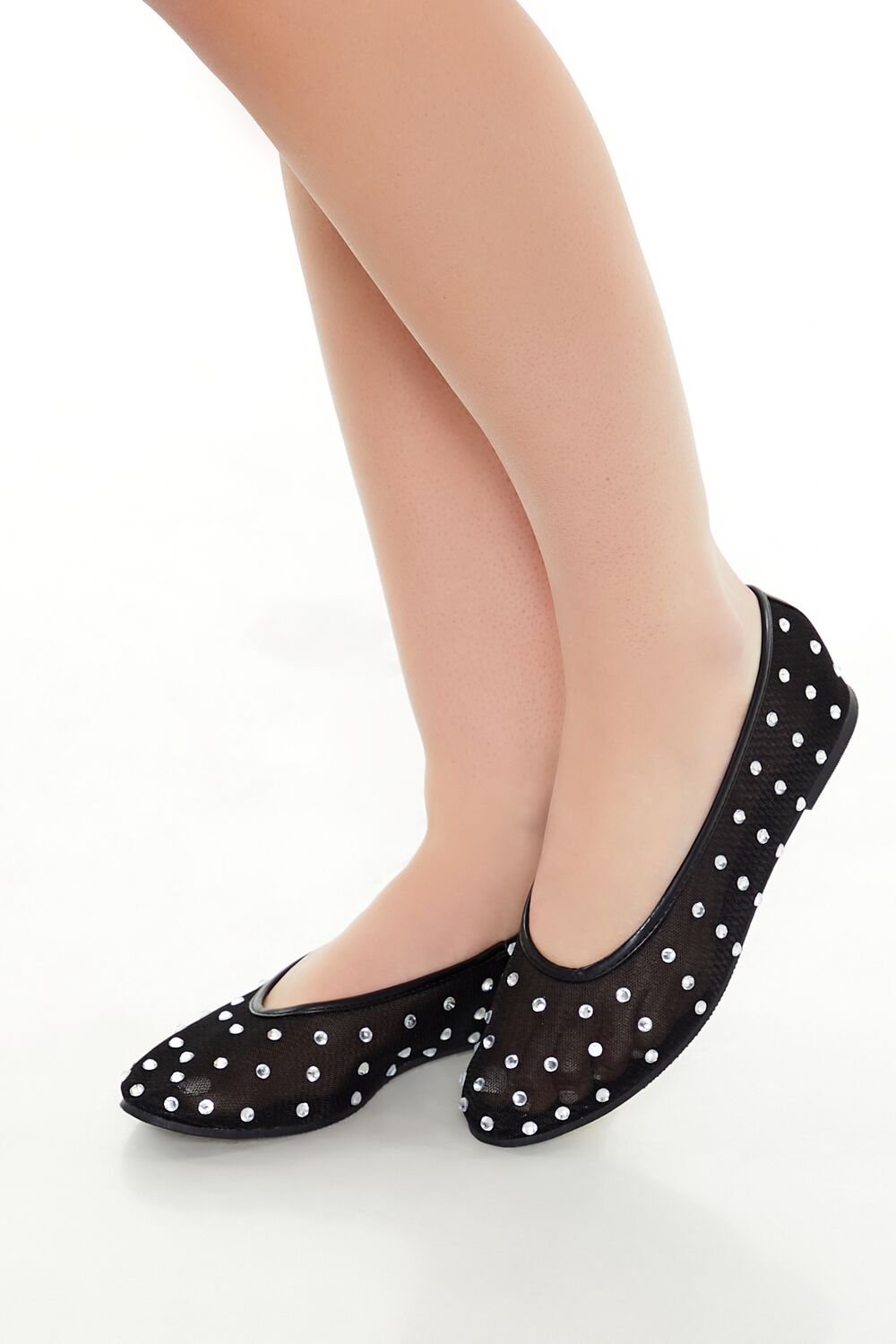 Sheer Rhinestone Ballet Flats | Forever 21 Womens