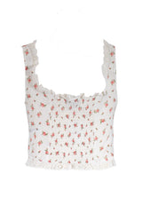 Plus Size Floral Tie-Front Lace Trim Top | Forever 21 Womens