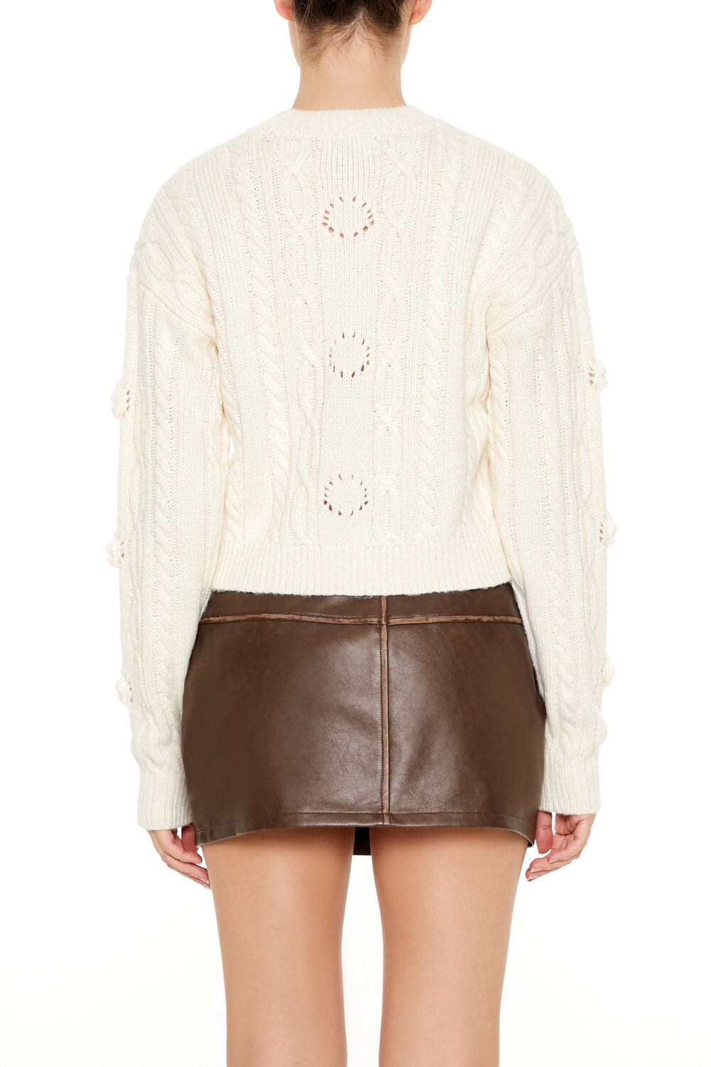 Rosette Cable Knit Sweater | Forever 21 Womens