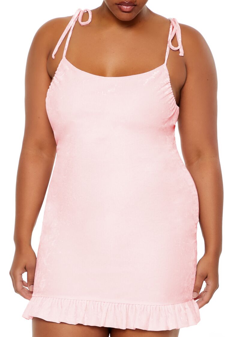 Plus Size Tie-Strap Mini Dress | Forever 21 Womens