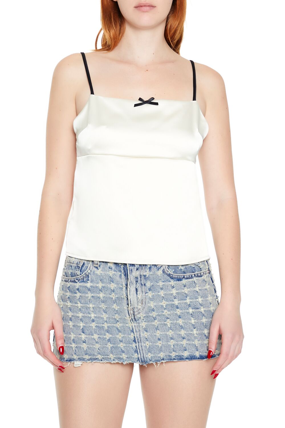 Satin Tie-Back Bow Cami | Forever 21 Womens