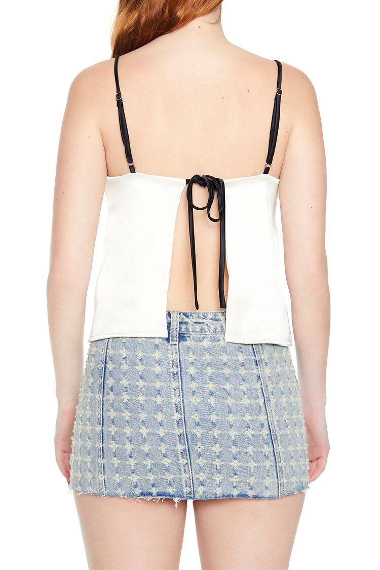 Satin Tie-Back Bow Cami | Forever 21 Womens
