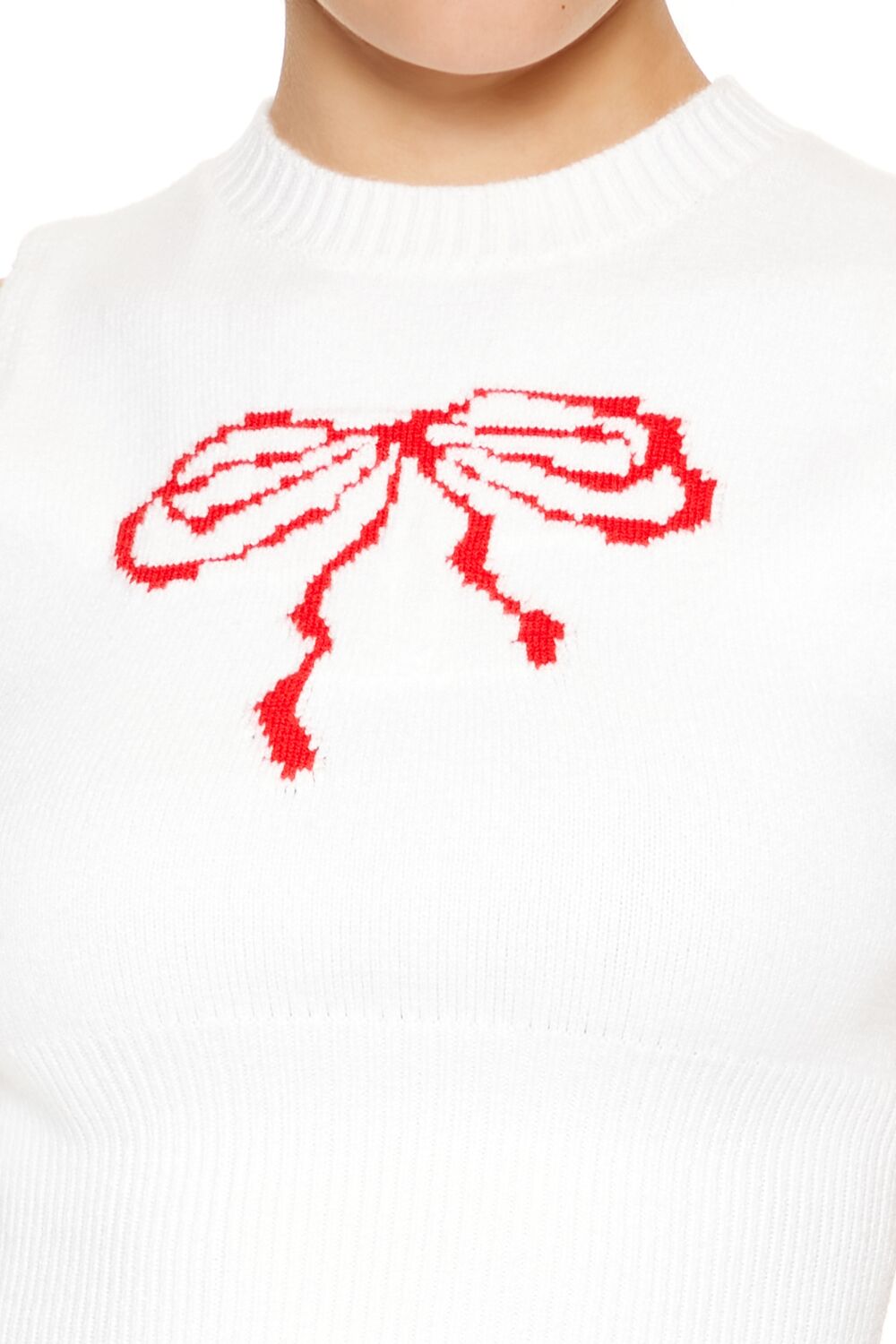 Sweater-Knit Bow Crop Top | Forever 21 Womens