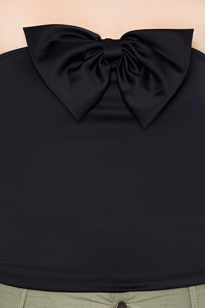 Scuba Knit Bow Tube Top | Forever 21 Womens