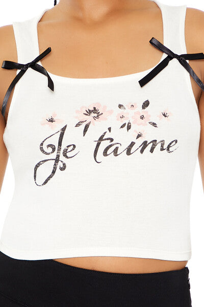 Je Taime Cropped Tank Top | Forever 21 Womens