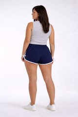 Plus Size Contrast-Trim Tie-Accent Shorts | Forever 21 Womens