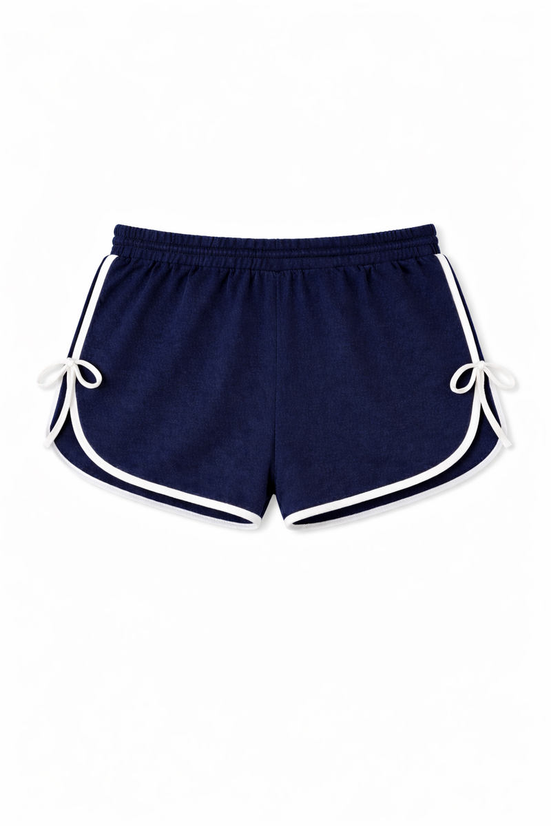 Plus Size Contrast-Trim Tie-Accent Shorts | Forever 21 Womens