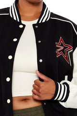 Plus Size Star Girl Varsity Jacket | Forever 21 Womens