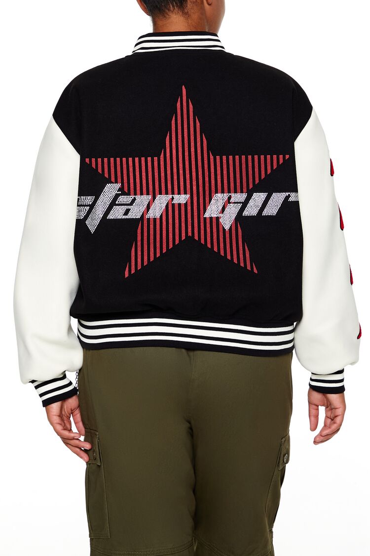 Plus Size Star Girl Varsity Jacket | Forever 21 Womens
