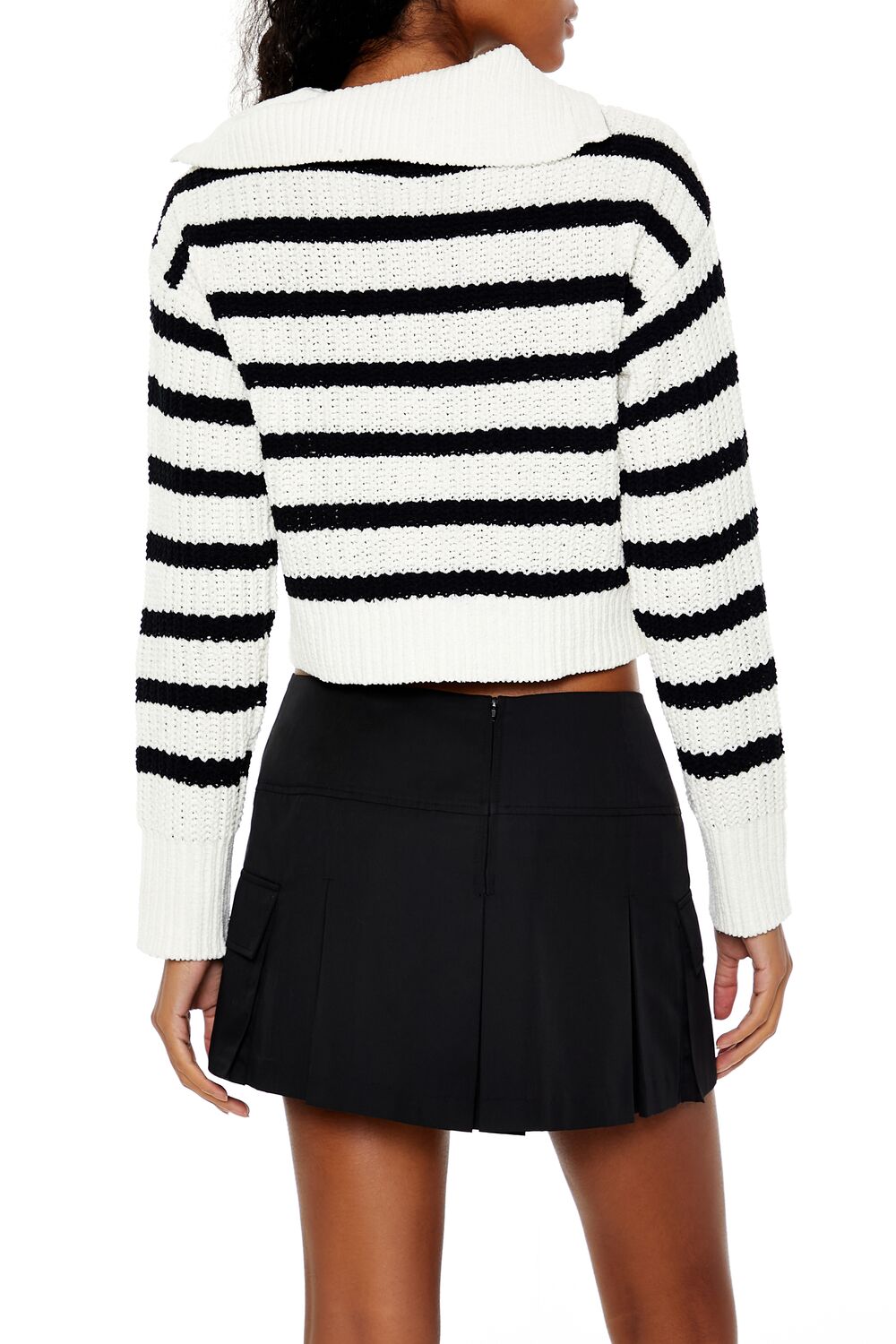 Striped Half-Zip Sweater | Forever 21 Womens