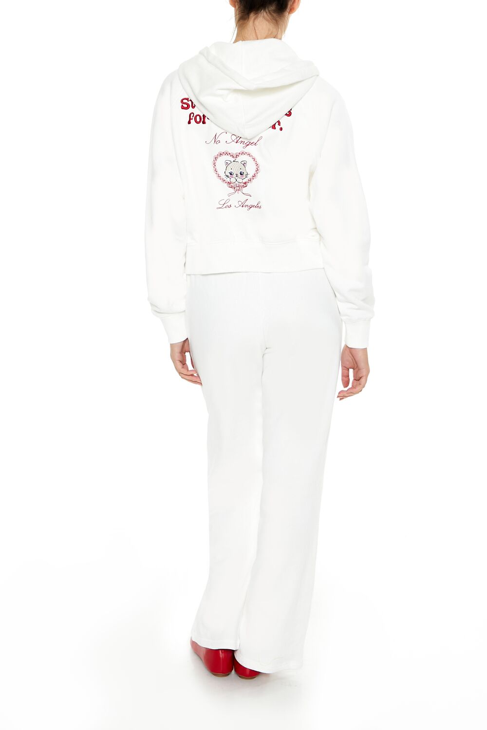 Embroidered Devil Heart Sweatpants | Forever 21 Womens