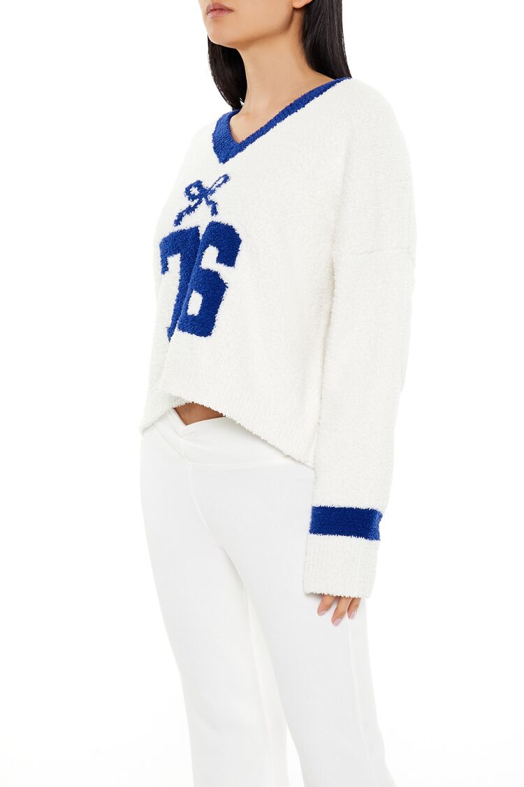 Bow 76 Fuzzy Knit Sweater | Forever 21 Womens