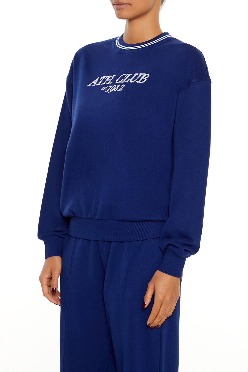 Fleece Varsity-Striped Pullover | Forever 21 Womens