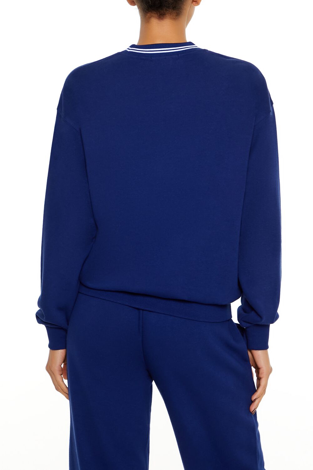 Fleece Varsity-Striped Pullover | Forever 21 Womens