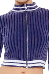 Varsity-Striped Zip-Up Sweater | Forever 21 Womens