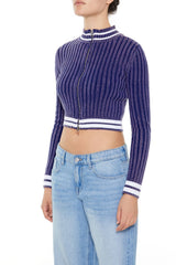 Varsity-Striped Zip-Up Sweater | Forever 21 Womens