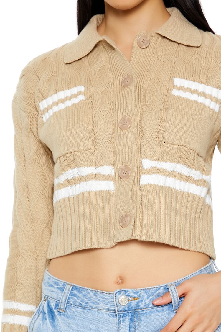 Varsity-Striped Cardigan Sweater | Forever 21 Womens