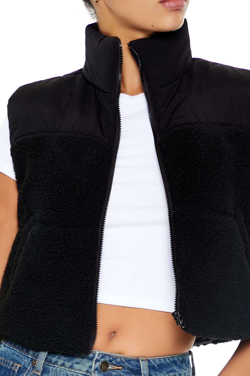 Cropped Faux Shearling Vest | Forever 21 Womens