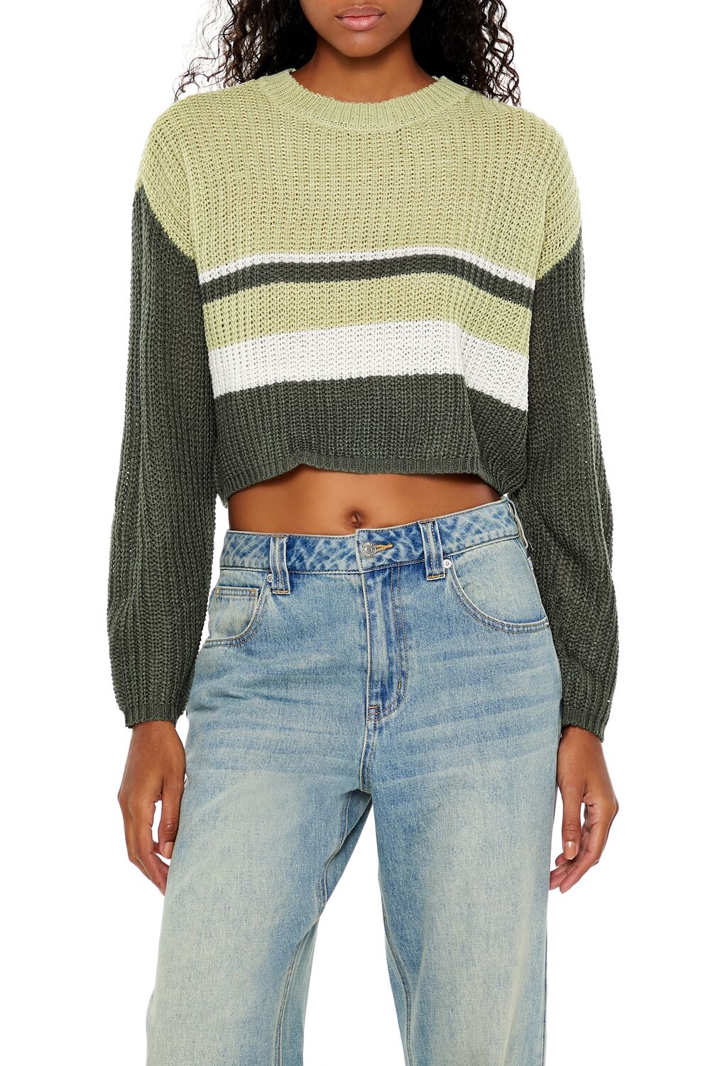 Colorblock Cropped Sweater | Forever 21 Womens