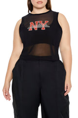 Plus Size Rhinestone NY Tank Top | Forever 21 Womens