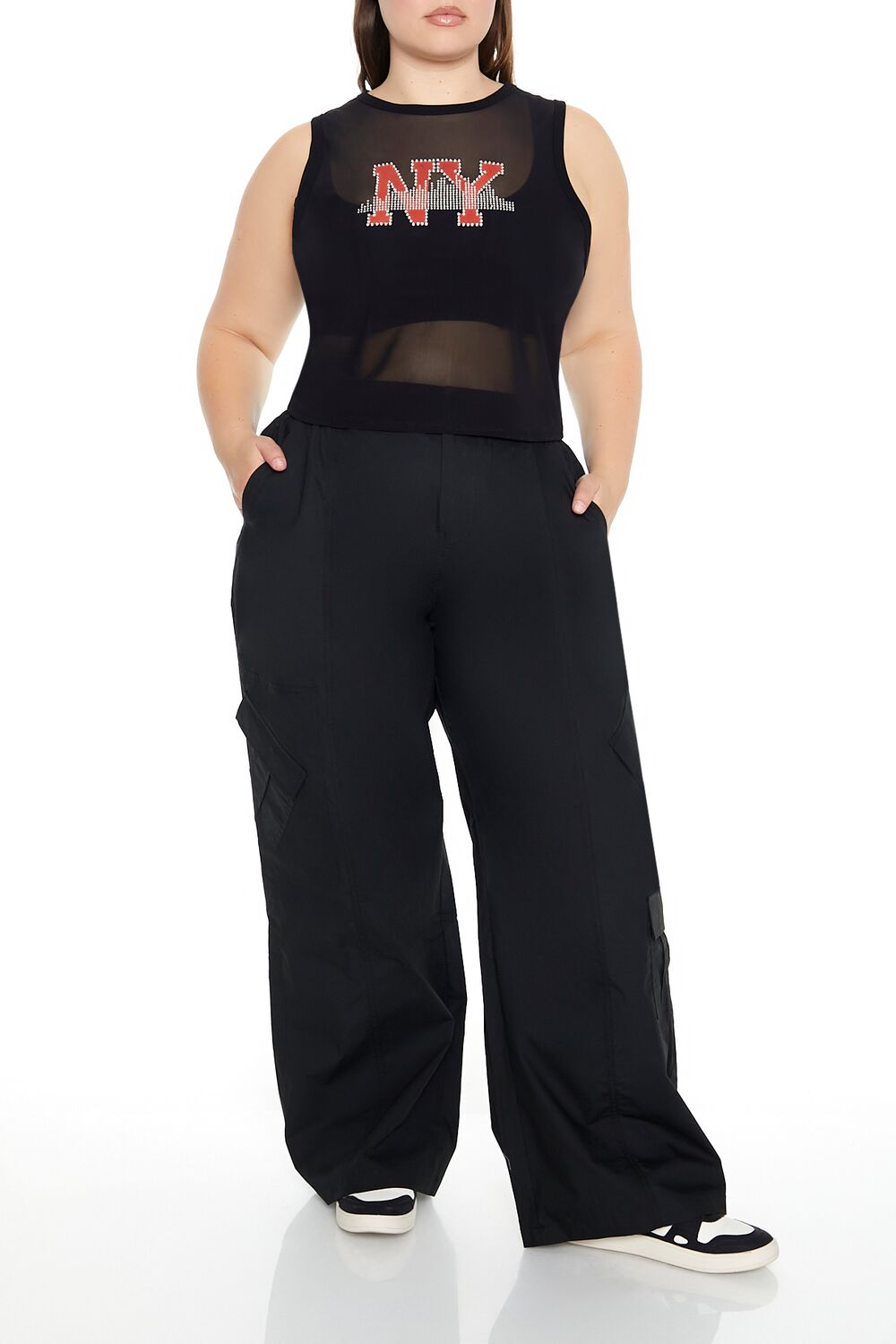 Plus Size Rhinestone NY Tank Top | Forever 21 Womens