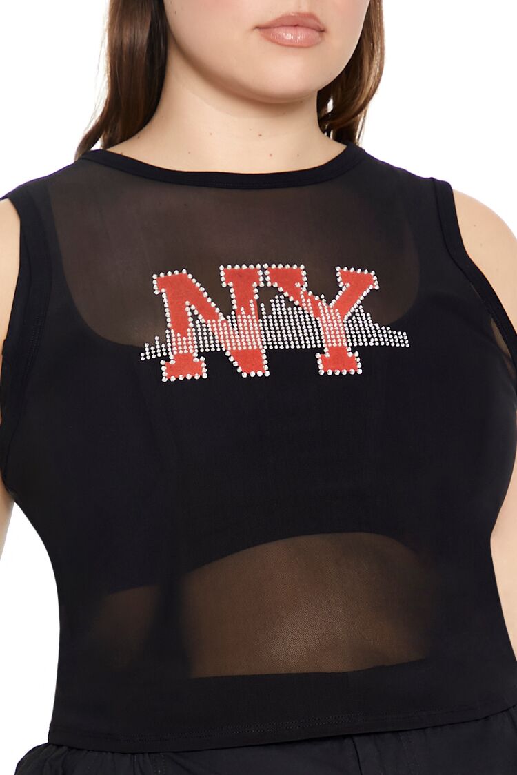 Plus Size Rhinestone NY Tank Top | Forever 21 Womens