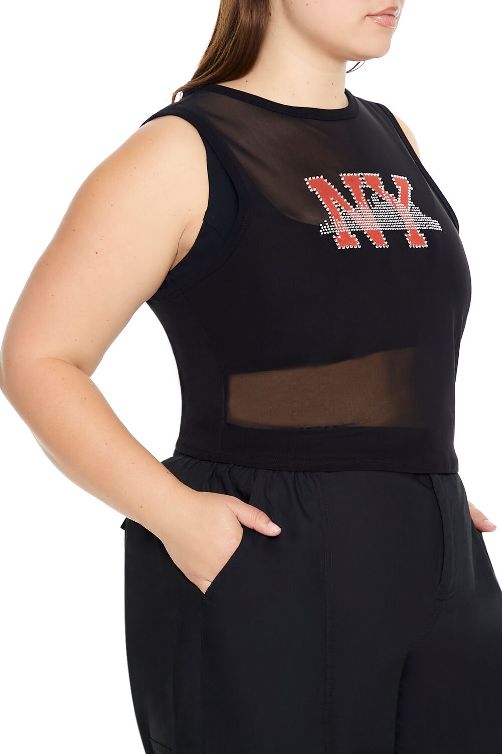 Plus Size Rhinestone NY Tank Top | Forever 21 Womens