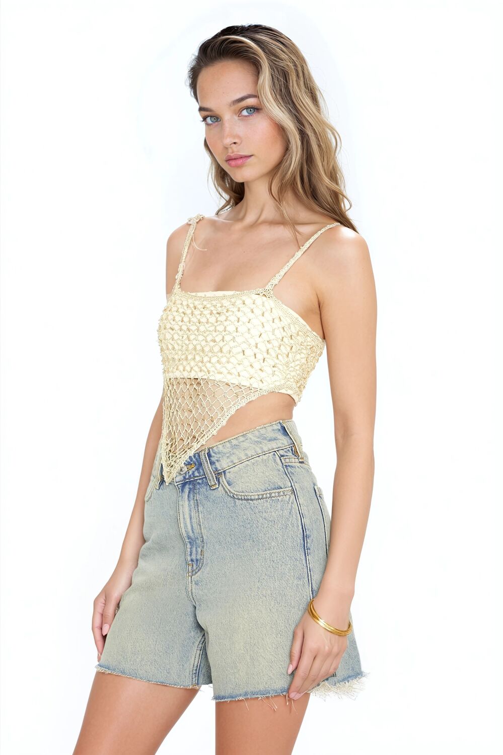 Sequin Sweater-Knit V-Hem Cami | Forever 21 Womens