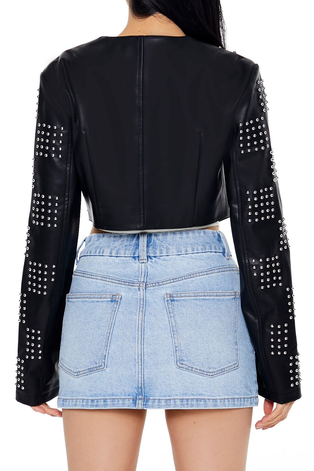 Studded Checkered Jacket | Forever 21 Womens