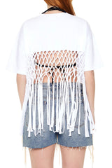Crochet Fringe Tee | Forever 21 Womens