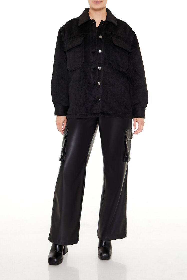 Plus Size Faux Suede Shacket | Forever 21 Womens