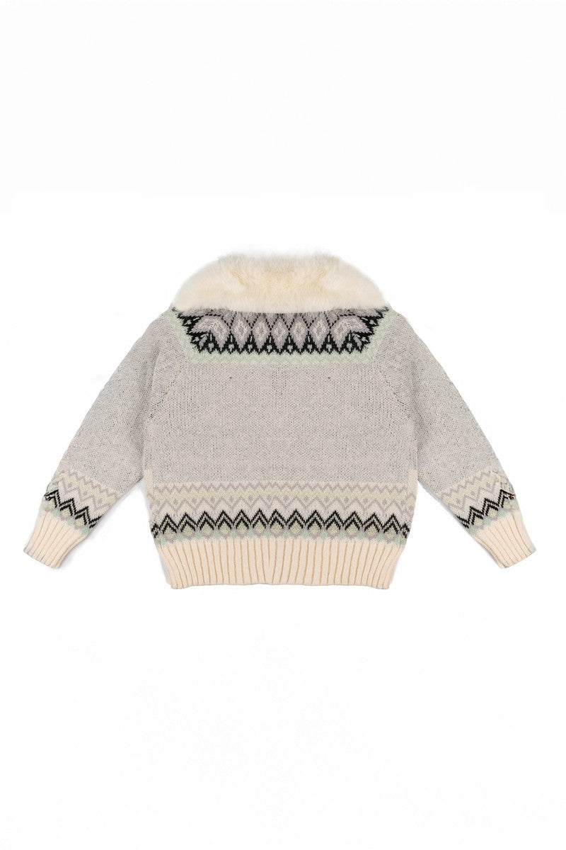 Horse Print Pom-Pom Zip-Up Sweater | Forever 21 Womens