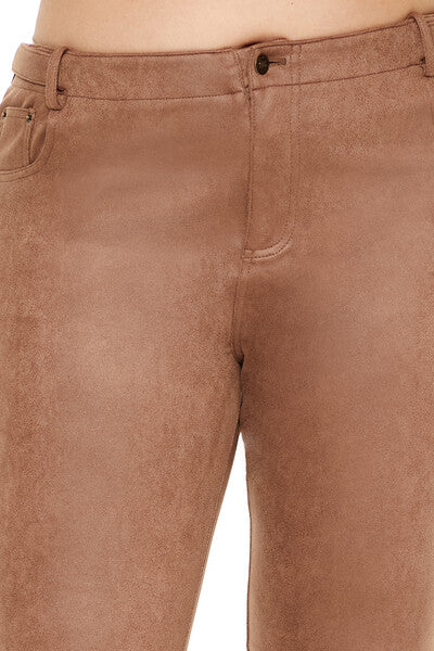 Plus Size Faux Suede Flare Pants | Forever 21 Womens