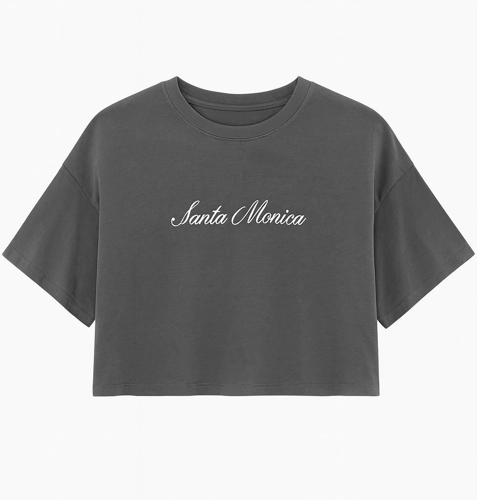 Santa Monica Boxy Cropped Tee | Forever 21 Womens
