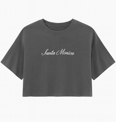 Santa Monica Boxy Cropped Tee | Forever 21 Womens