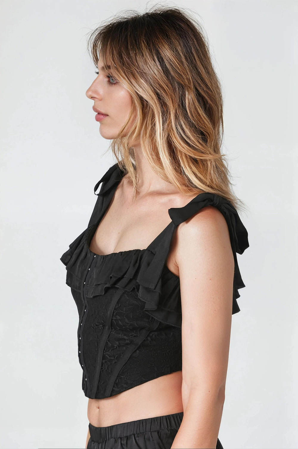 Lace Tie-Strap Corset Top | Forever 21 Womens