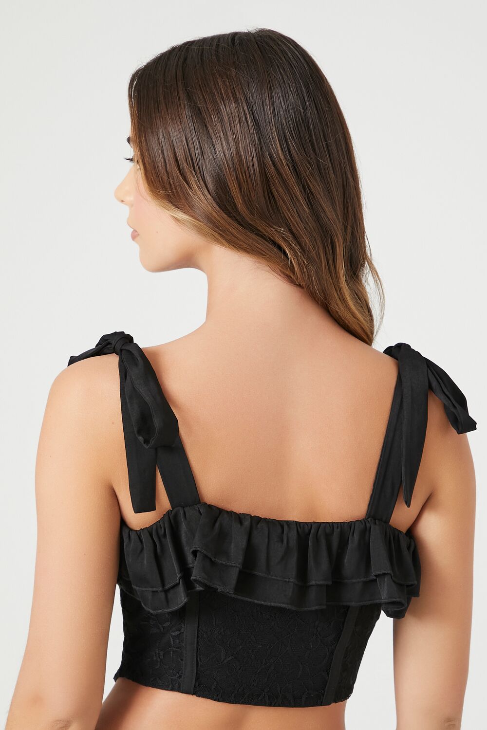 Lace Tie-Strap Corset Top | Forever 21 Womens