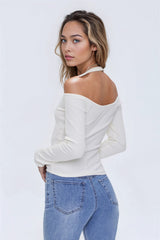 Ribbed Open-Shoulder Top | Forever 21 Womens