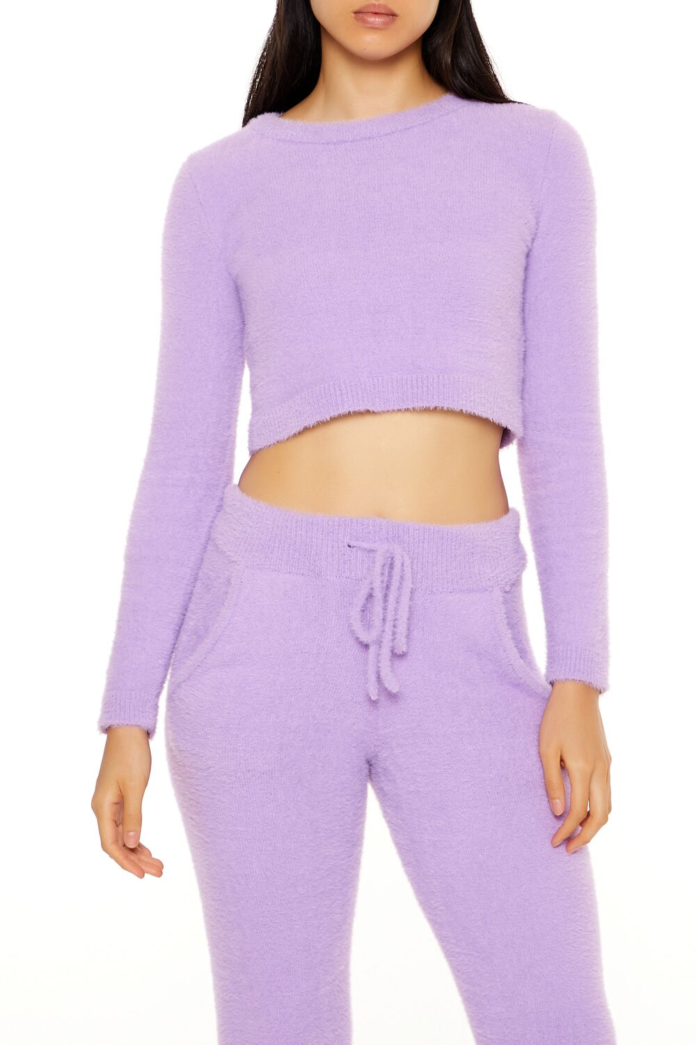 Fuzzy Knit Cropped Sweater | Forever 21 Womens