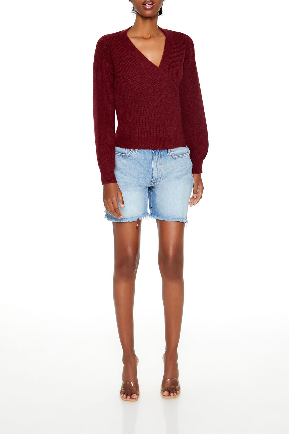Drop-Sleeve Wrap Sweater | Forever 21 Womens