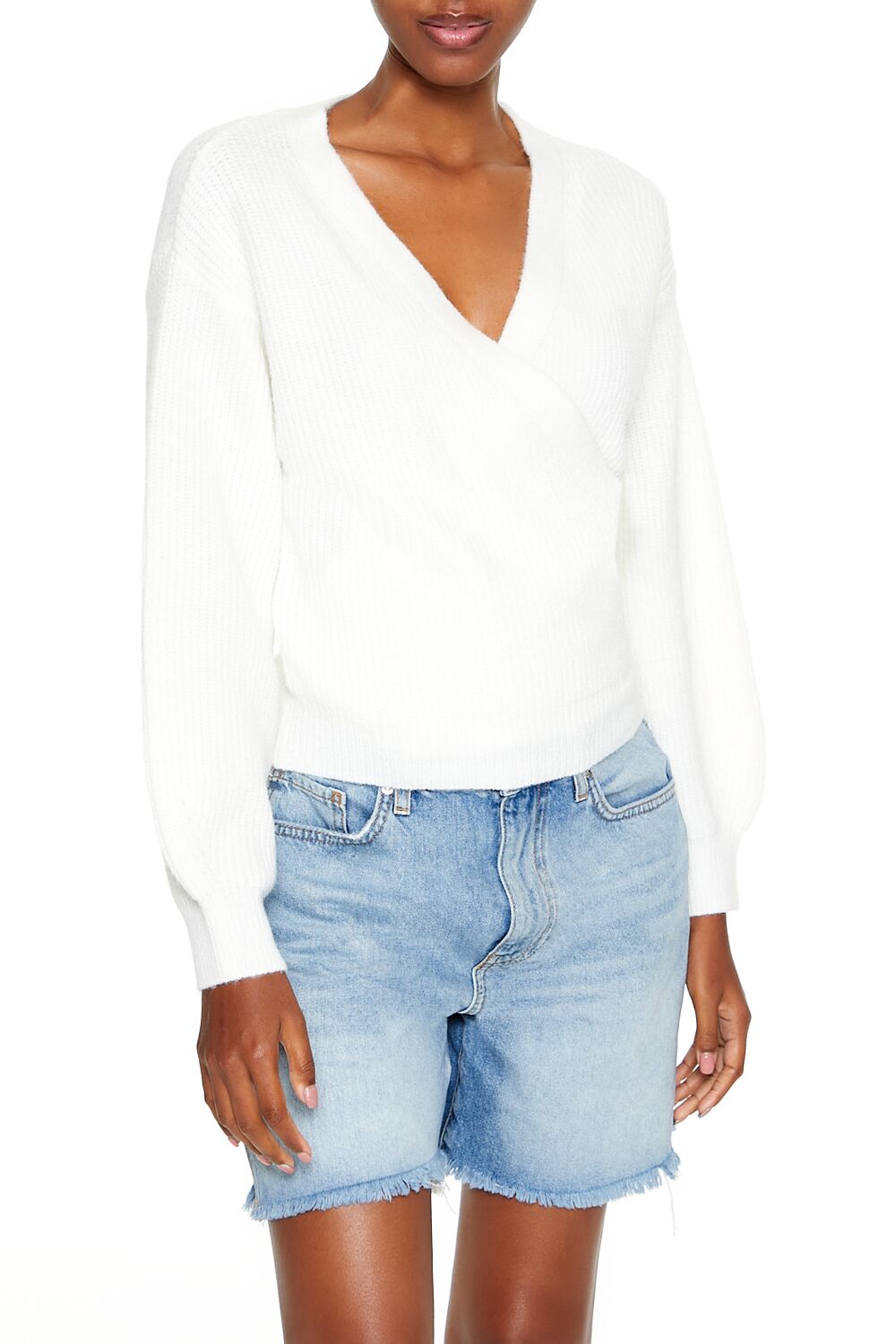 Drop-Sleeve Wrap Sweater | Forever 21 Womens