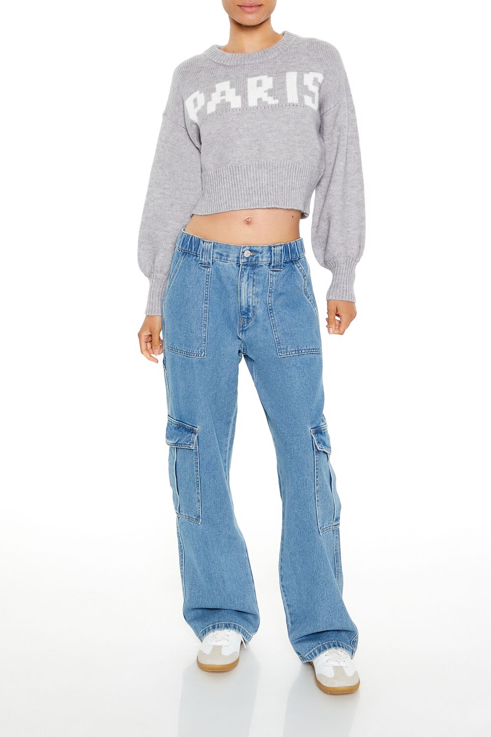 Paris Graphic Cropped Sweater | Forever 21 Womens