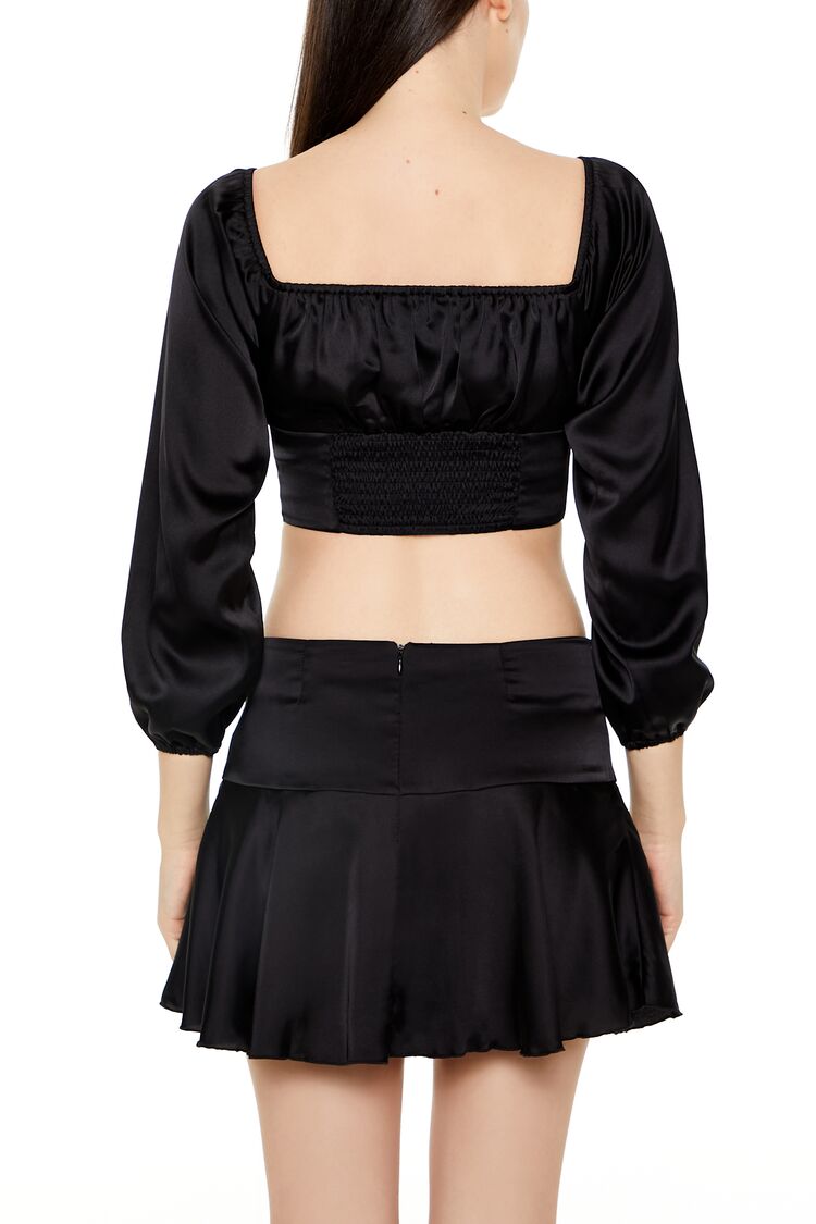 Satin Corset Crop Top | Forever 21 Womens