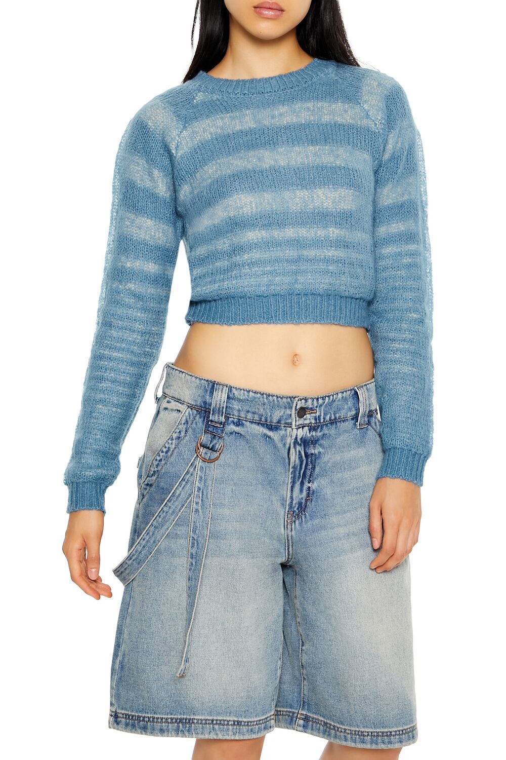 Striped Cropped Sweater | Forever 21 Womens