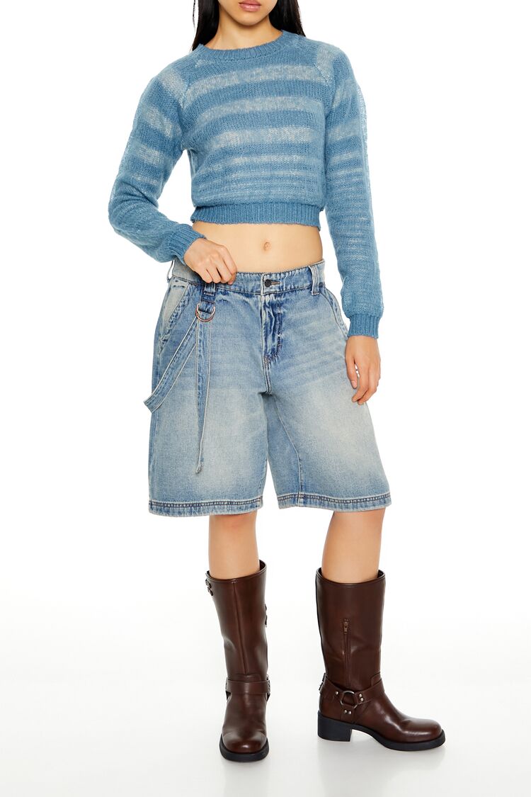 Striped Cropped Sweater | Forever 21 Womens