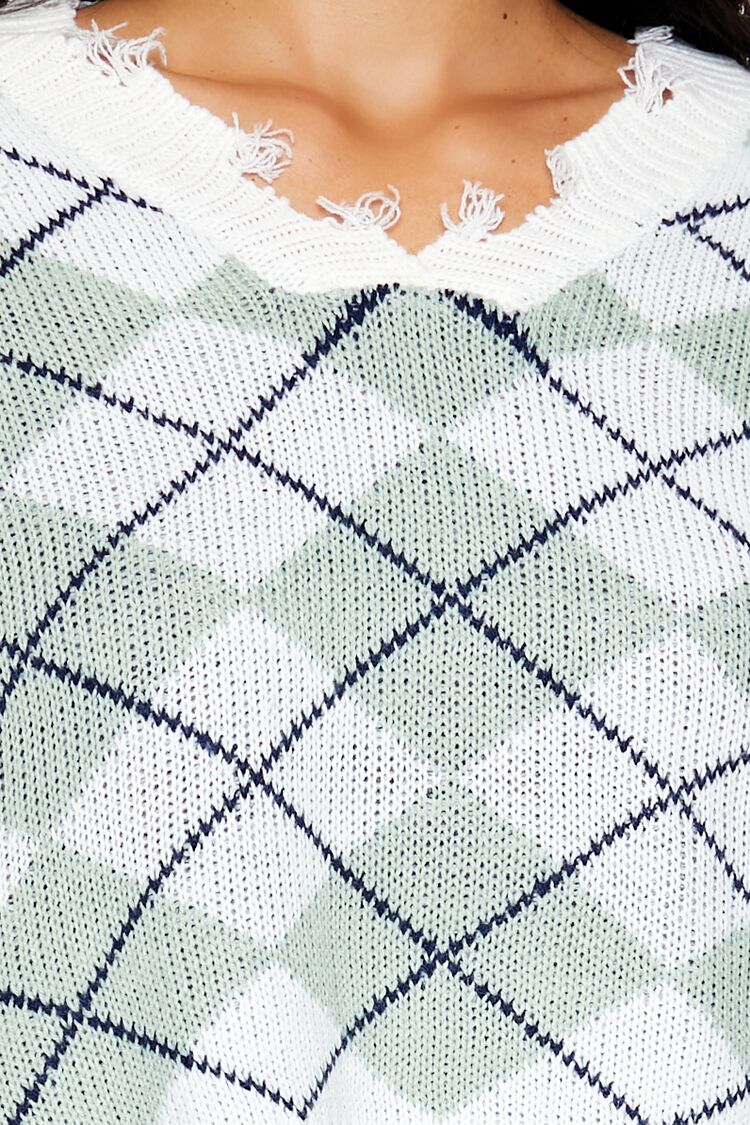 Cropped Argyle Sweater | Forever 21 Womens