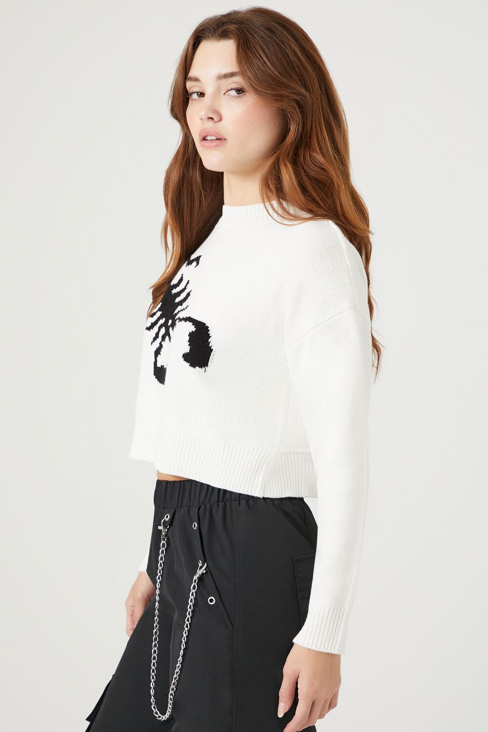 Scorpion Cropped Sweater | Forever 21 Womens